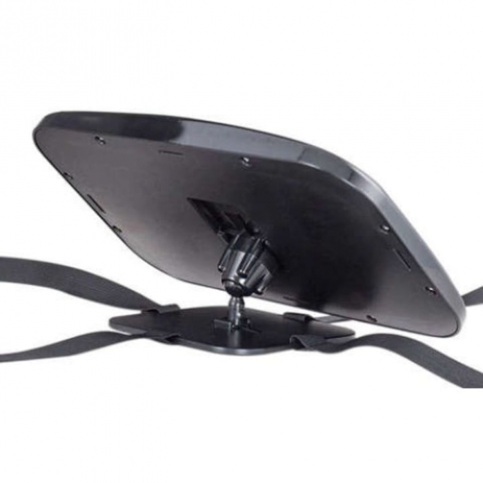 Oglinda retrovizoare pentru bebelusi din plastic VarioShop®, Rotire 360 grade, Echipata cu 4 curele care tin ferm tetiera, Ofera un unghi larg de vizualizare, Dimensiuni 30 x 19 cm [3]