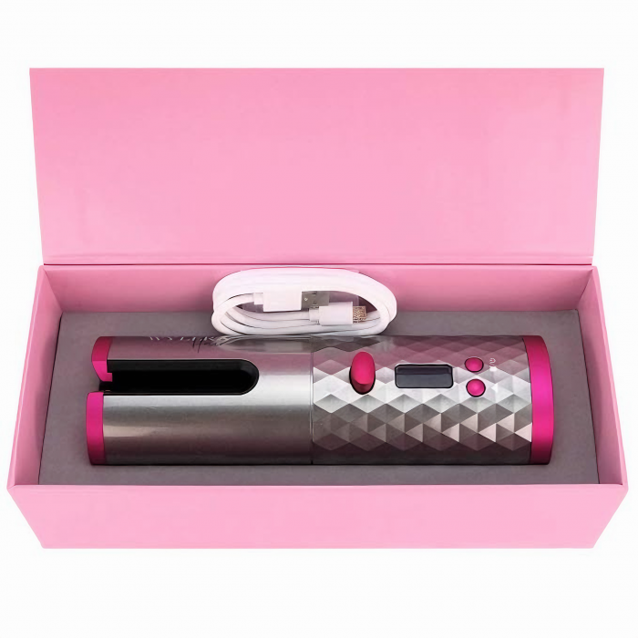 Ondulator automat portabil VarioShop®, invelis ceramic, fara fir, protectie avansata, temperatura reglabila 150-200 grade, potrivit pentru orice tip de par, baterie durabila, ideal pentru calatorii, i [17]