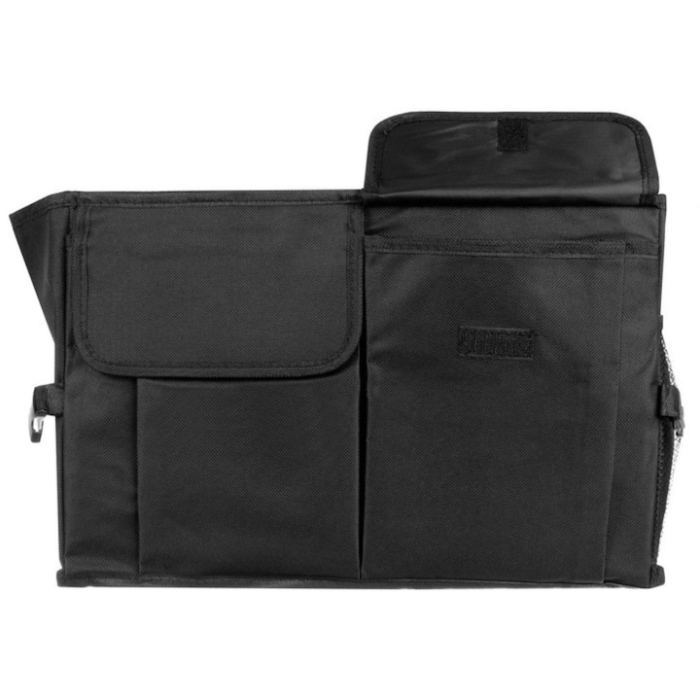 Organizator auto pliabil pentru portbagaj VarioShop®, compartimente multiple, pereti rigidizati, manere de transport si buzunare, pentru accesorii auto, cumparaturi, excursii, camping [4]