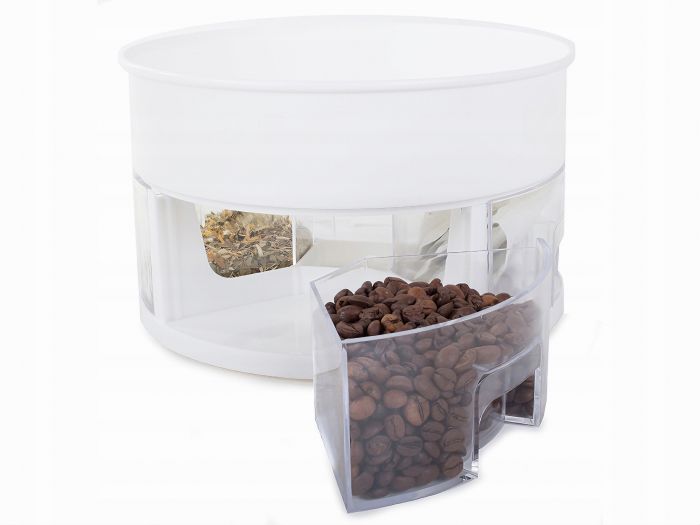 Organizator rotativ pentru bucatarie VarioShop®, cu sertare de condimente si lingurite din plastic, design compact si rotund, 13x22, 5 cm [22]