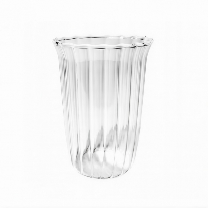 Pahar pentru limonada, cafea si ceai VarioShop®, design modern, sticla transparenta borosilicata, rezistent, 12x8, 5 cm, 420 ml [3]