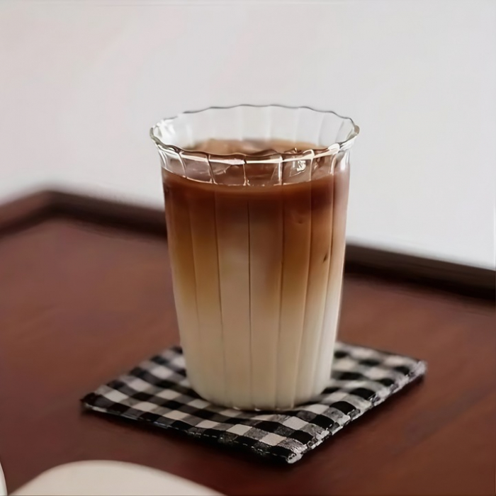 Pahar pentru limonada, cafea si ceai VarioShop®, design modern, sticla transparenta borosilicata, rezistent, 12x8, 5 cm, 420 ml [2]