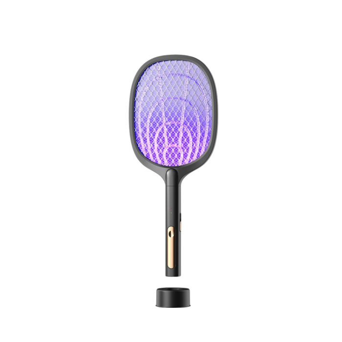 Paleta electrica anti tantari VarioShop®, cu lampa UV, suport, baterie reincarcabila, incarcare USB, 52x21.5 cm, negru [5]