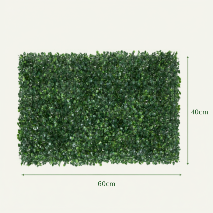 Panou decorativ din plante artificiale VarioShop®, pentru balcon, terasa si gard, rezistent la intemperii, 60x40 cm, verde [3]