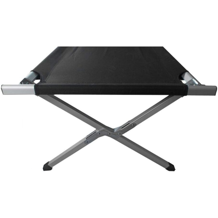 Pat pliabil VarioShop®, ideal pentru calatorie, camping, constructie solida din otel inoxidabil, sarcina maxima 110 kg, 189 x 70 x 43 cm, Negru [15]