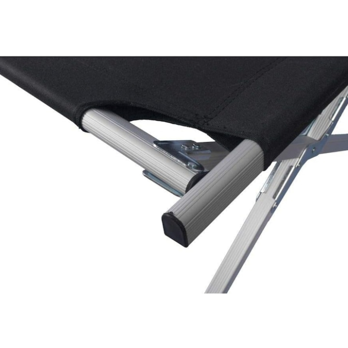 Pat pliabil VarioShop®, ideal pentru calatorie, camping, constructie solida din otel inoxidabil, sarcina maxima 110 kg, 189 x 70 x 43 cm, Negru [14]
