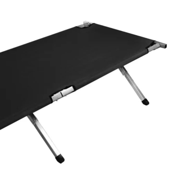 Pat pliabil VarioShop®, ideal pentru calatorie, camping, constructie solida din otel inoxidabil, sarcina maxima 110 kg, 189 x 70 x 43 cm, Negru [11]