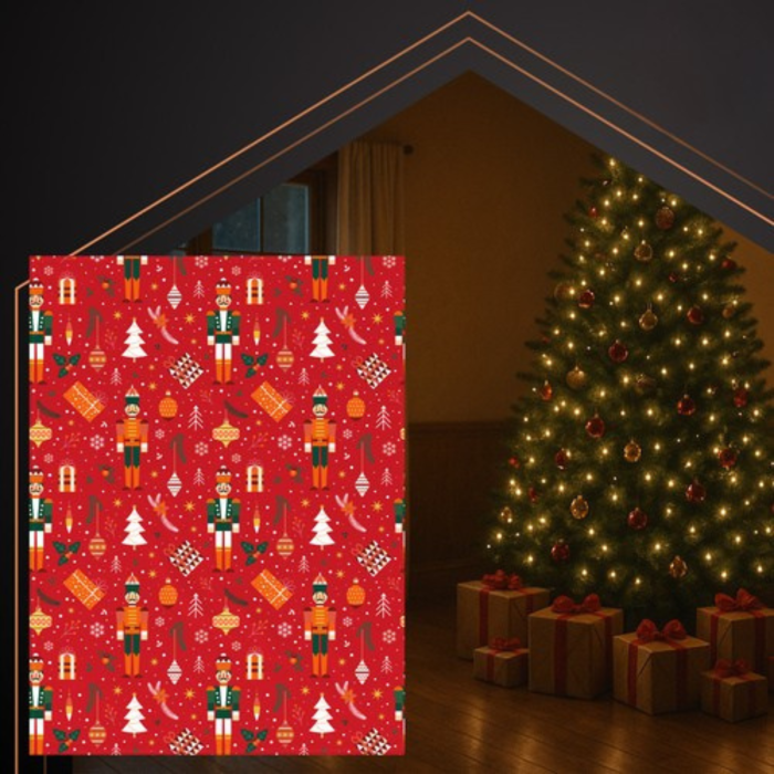 Patura de Craciun VarioShop, set, rosu, 150x200cm, moale, calduroasa [5]