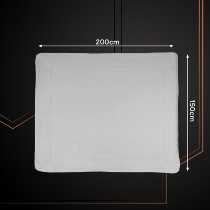 Patura groasa fata-verso 150x200 cm VarioShop®, moale, calduroasa si eleganta, ideala pentru pat sau canapea, gri [18]