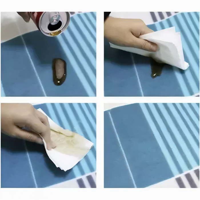 Patura pentru picnic VarioShop, Ideala pentru plaja, campare, yoga, gimnastica, picnic, Impermeabila, Folie de aluminiu, Gri cu albastru, 200 x 200 cm [6]