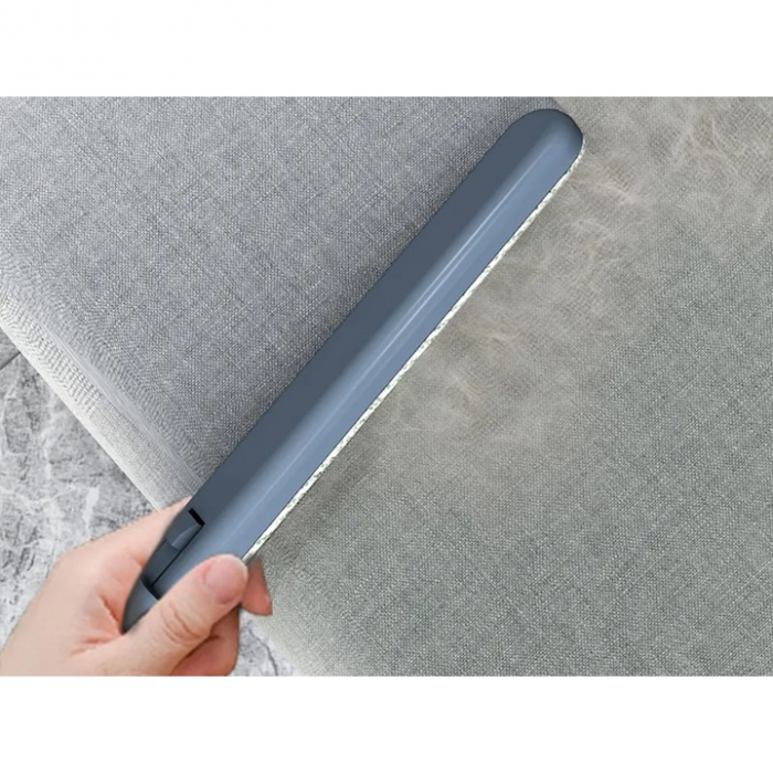 Perie de Curatat 4 in 1 VarioShop®, Multifunctionala, Design Detasabil, Perie pentru Indepartarea Parului de Animale Inclusa, Gama Mare de Utilizare, 46 x 18cm, Alb / Albastru [15]