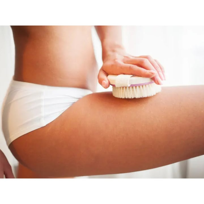 Perie de masaj pentru corp VarioShop®, cu peri naturali din agave, exfoliere uscata si umeda, 100% naturala, stimuleaza circulatia, netezeste pielea, relaxeaza musculatura [4]