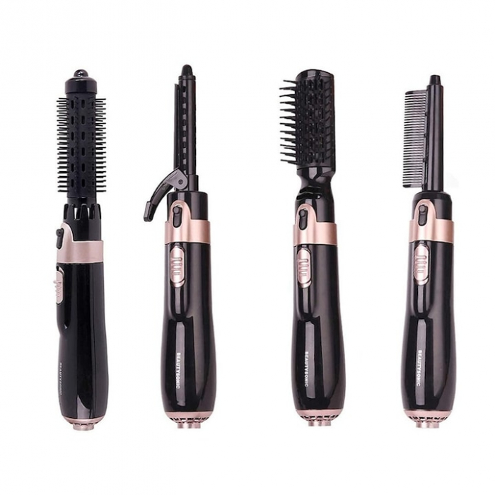 Perie Electrica 4 in 1 VarioShop®, Ondulare, Uscare, Pieptanare, Indreptare, pentru Toate tipurile de par, 2 Trepte de viteza, Putere 550W, Negru [19]