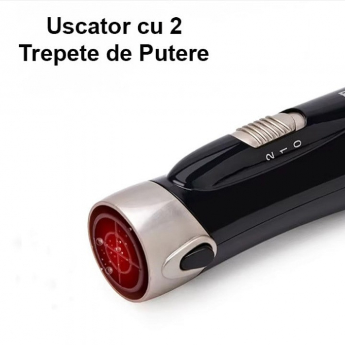 Perie Electrica 4 in 1 VarioShop®, Ondulare, Uscare, Pieptanare, Indreptare, pentru Toate tipurile de par, 2 Trepte de viteza, Putere 550W, Negru [20]