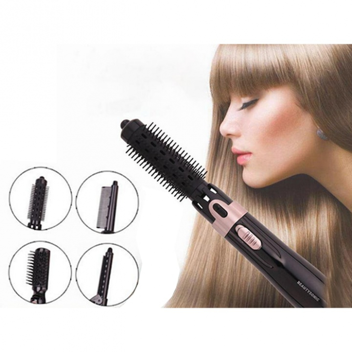 Perie Electrica 4 in 1 VarioShop®, Ondulare, Uscare, Pieptanare, Indreptare, pentru Toate tipurile de par, 2 Trepte de viteza, Putere 550W, Negru [17]