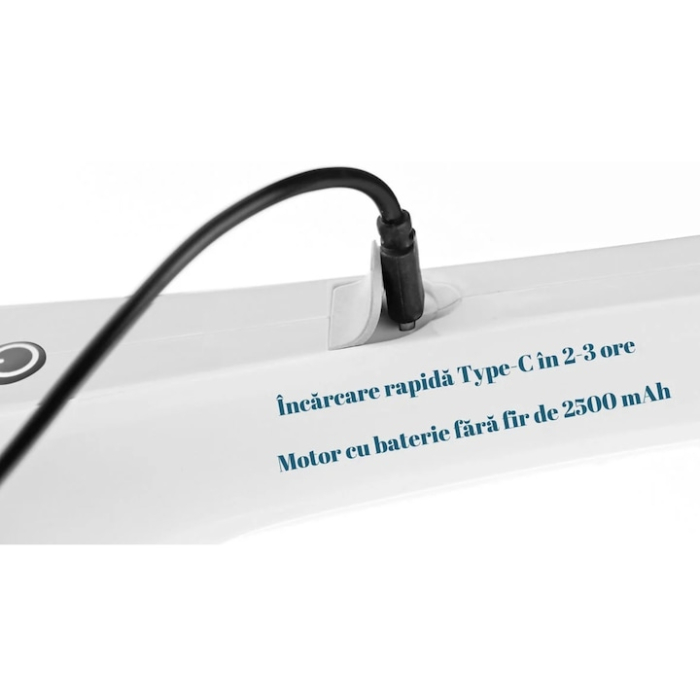 Perie electrica de curatat 7 in 1 VarioShop®, Maner Extensibil, Fara Fir, 2 viteze, Accesorii pentru Dus baie, Bucatarie, Cada, Gresie, Perete, Ferestre, Alte suprafete,  Alb [13]