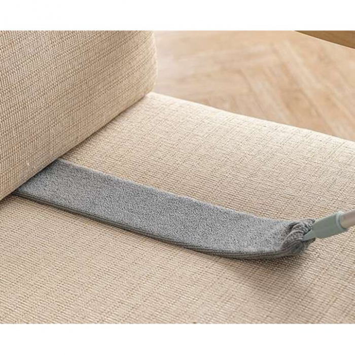 Perie/pamatuf pentru praf VarioShop®, Maner Extensibil pana la 250 cm, Pentru zone greu accesibile, Material microfibra, Antiderapant, Gri [10]