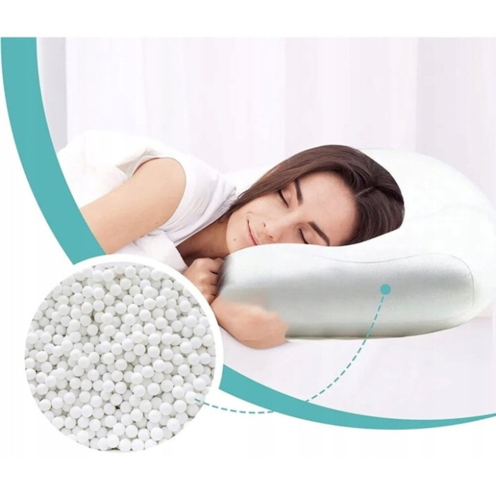 Perna ortopedică VarioShop, antialergenică, spumă fluidă, alb, 45x30x11cm [4]