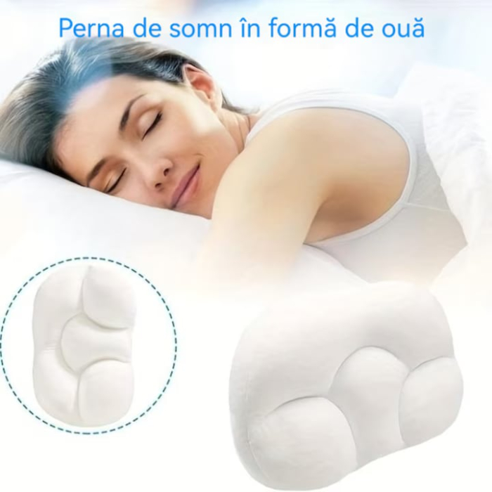 Perna ortopedică VarioShop, antialergenică, spumă fluidă, alb, 45x30x11cm [2]