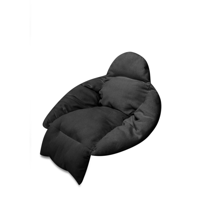 Perna pentru balansoar suspendat VarioShop®, confort sporit pentru sezut, spatar si zona picioarelor, material bumbac si poliester, neagra [2]