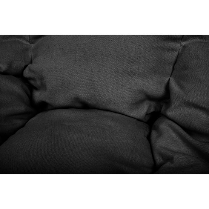 Perna pentru balansoar suspendat VarioShop®, confort sporit pentru sezut, spatar si zona picioarelor, material bumbac si poliester, neagra [4]