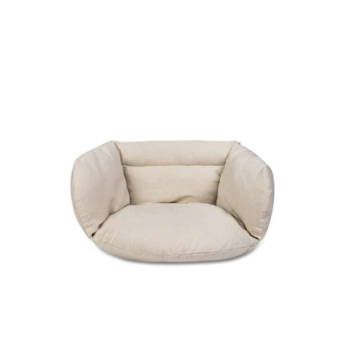 Perna pentru hamac Varioshop bej, confortabila, material bumbac si poliester, pentru balansoar si leagan suspendat, 56 x 63 x 36 cm [2]