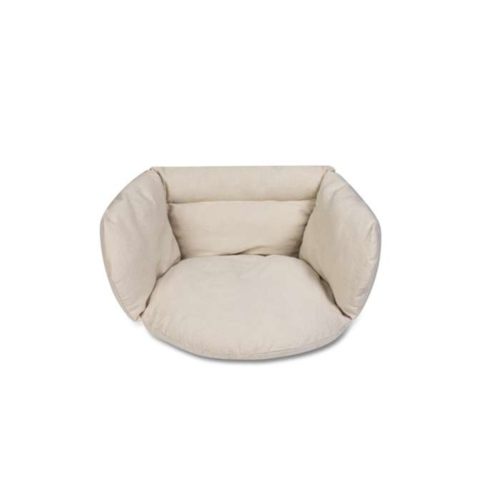 Perna pentru hamac Varioshop bej, confortabila, material bumbac si poliester, pentru balansoar si leagan suspendat, 56 x 63 x 36 cm [6]