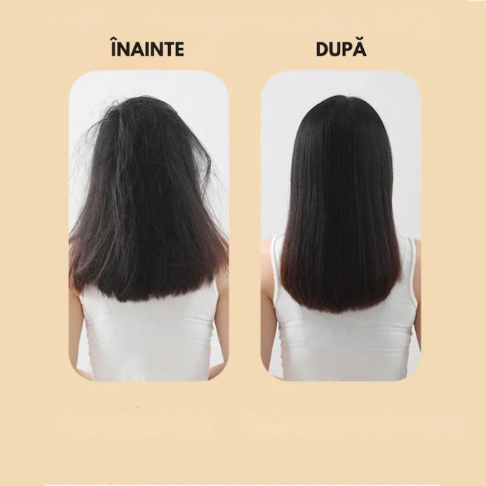 Pieptene pentru indreptat parul VarioShop®, 5 niveluri de temperatura, indicator LED, incalzire PTC, anti-ardere, coafare rapida, usor de folosit, 35 W, Alb [5]