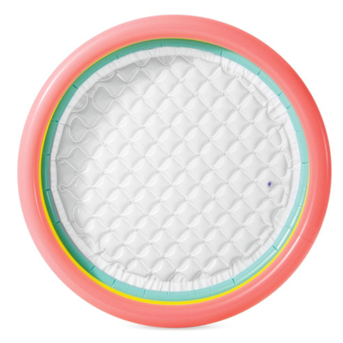 Piscina gonflabila pentru copii VarioShop®, 114 x 25 cm, 3 inele gonflabile, fund moale, capacitate 131 L, PVC rezistent, multicolor [12]