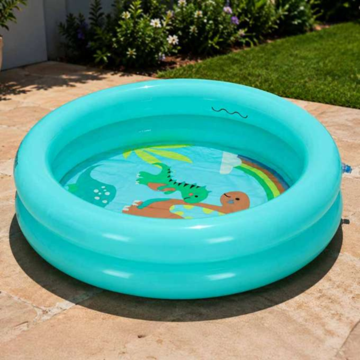 Piscină gonflabilă pentru copii VarioShop®,pentru grădină și balcon, de la 2 ani, din PVC, 21L, 61x15 cm, bleu [9]