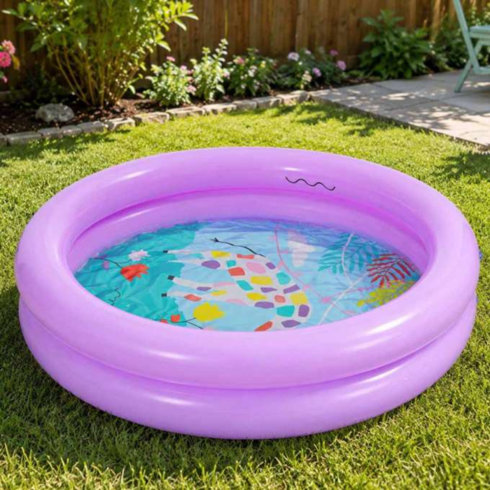 Piscină gonflabilă pentru copii VarioShop®,pentru grădină și balcon, de la 2 ani, din PVC, 21L, 61x15 cm, mov [3]