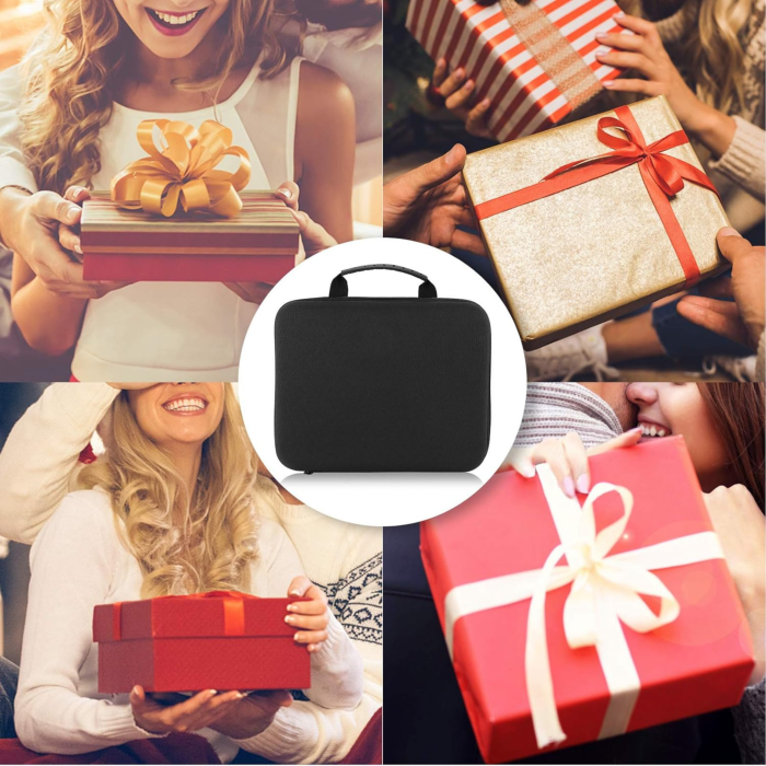 Pistol de masaj corporal profesional LCD VarioShop®, 30 nivele de viteza, 6 capete interschimbabile, functionare silentioasa, set complet cu husa, Negru [9]