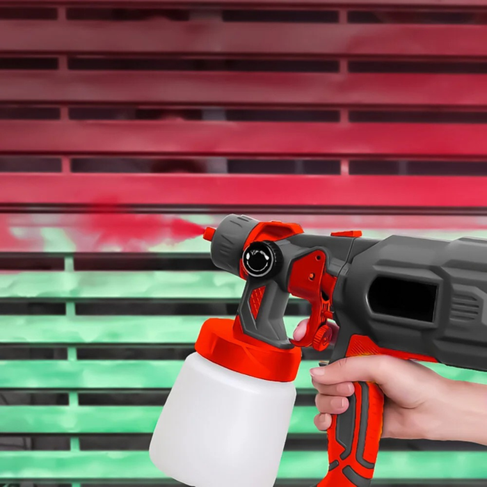 Pistol electric de vopsit VarioShop®, 3 duze incluse 1.0/1.8/2.5 mm, debit reglabil, 3 modele pulverizare, rezervor detasabil, pentru vopsele si lacuri [6]