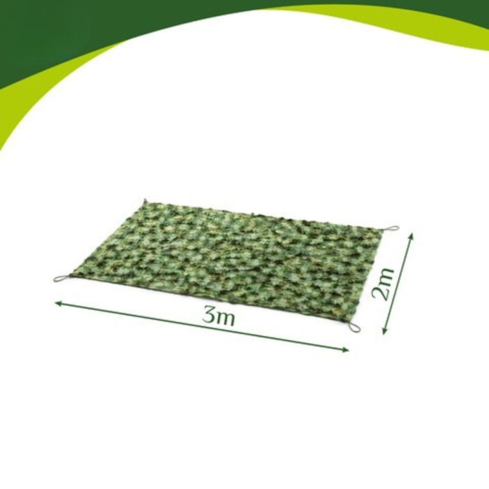 Plasa camuflaj 2x3m pentru gard, gradina sau terasa, cu 100 benzi prindere [14]