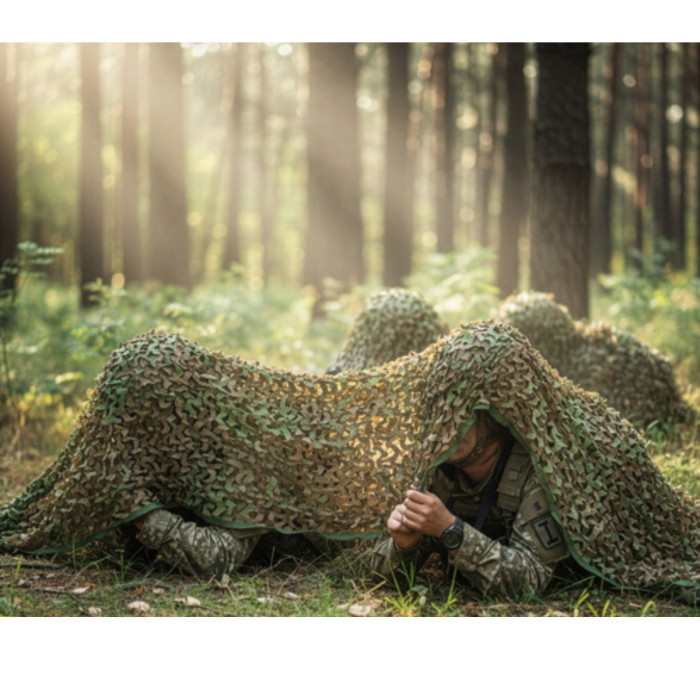 Plasa camuflaj 2x5m pentru gard si gradina, impermeabila, cu 100 benzi de prindere [6]