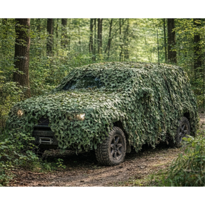 Plasa camuflaj 3x6m pentru gard si gradina, impermeabila, cu 100 benzi de prindere [10]