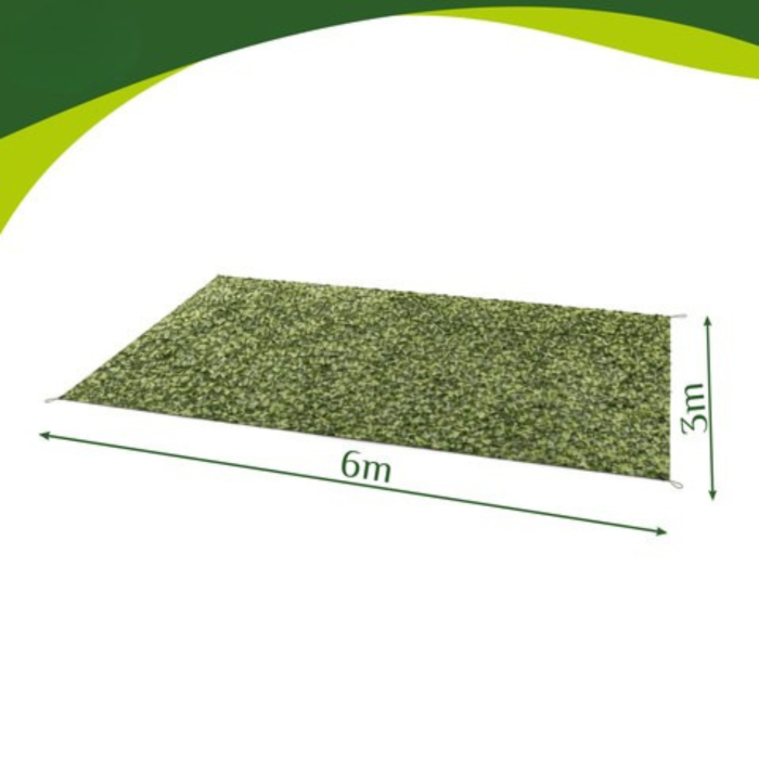 Plasa camuflaj 3x6m pentru gard si gradina, impermeabila, cu 100 benzi de prindere [12]