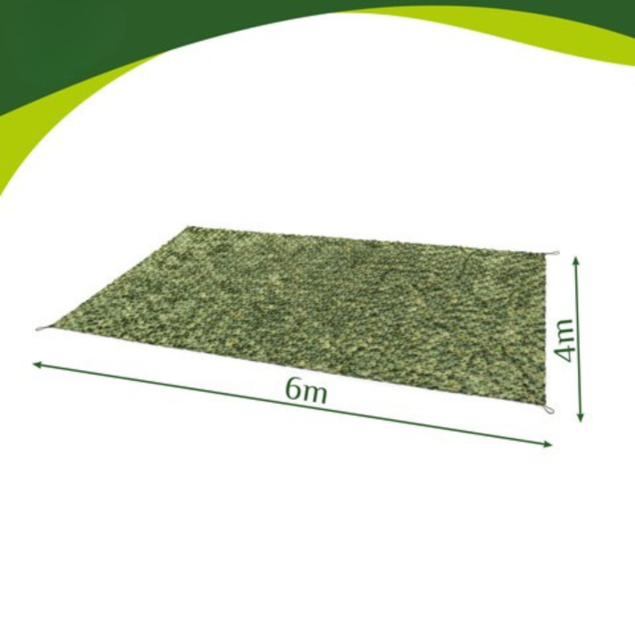 Plasa de camuflaj 4x6 m pentru gard și gradină, cu 100 benzi de prindere [12]