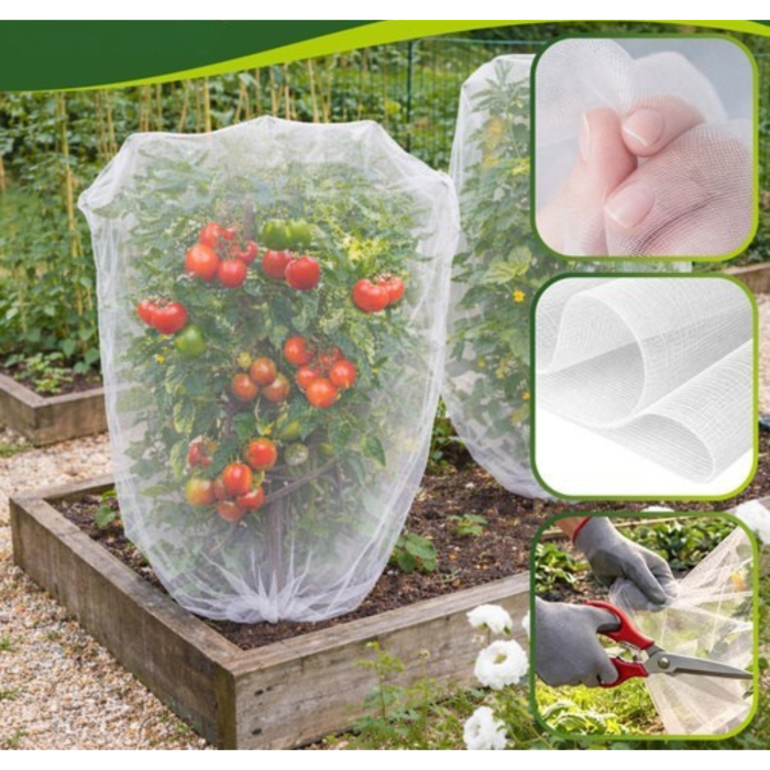 Plasa protectie gradina 3x6 m VarioShop®, 80 ochiuri, impotriva insectelor si pasarilor, reutilizabila, netoxica, pentru legume, fructe si flori [2]