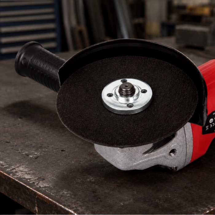 Polizor unghiular fara perii VarioShop®, pentru taiere si slefuire metal, beton si piatra, disc 125 mm, 21V, 2 baterii 3.0Ah, rosu/negru [7]