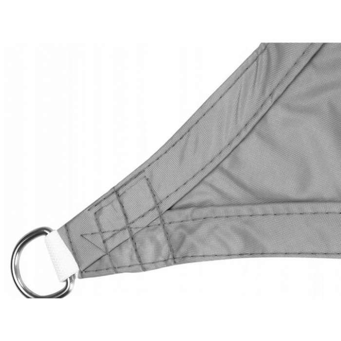 Prelata/Copertina impermeabila pentru soare VarioShop®, cu protectie UV, pentru gradina, terasa, piscina si camping, cu agatatoare, densitate 120 g/mp, dimensiune 3 x 2 m, Gri [10]