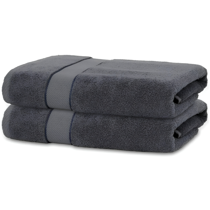 Prosop din bumbac VarioShop®, pentru baie, piscină și sală, densitate 500 g/m², 70 x 140 cm, gri [4]