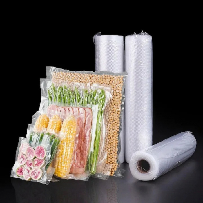 Set 3 role pungi de vidat gofrate VarioShop®, 28 x 600 cm, pentru aparat de vidat alimente, potrivit pentru carne, legume, fructe reutilizabile, rezistente, sous vide, lavabile in masina de spalat, fa [11]