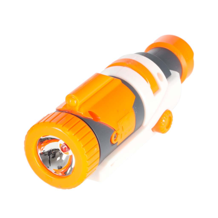 Pusca 4 in 1 cu gloante din spuma VarioShop®, blaster cu accesorii tactice, 30 sageti spuma, lanterna, amortizor si 2 incarcatoare, pentru copii 6 ani+, 76 cm [6]