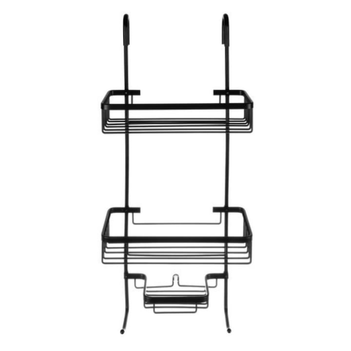 Raft de dus suspendat, VarioShop, 3 nivele, inoxidabil, negru, 63x14x28,5cm [8]