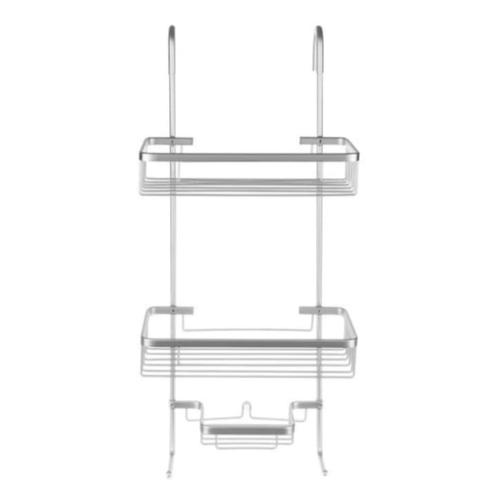 Raft de dus suspendat VarioShop, aluminiu, 3 nivele, inoxidabil, argintiu, 63x14x28.5cm [4]