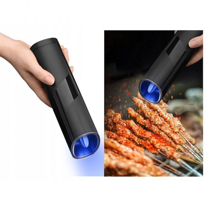 Rasnita Electrica VarioShop® Cu Inductie Gravitationala Pentru Condimente, Indicator LED, Grosime Reglabila, Negru [4]