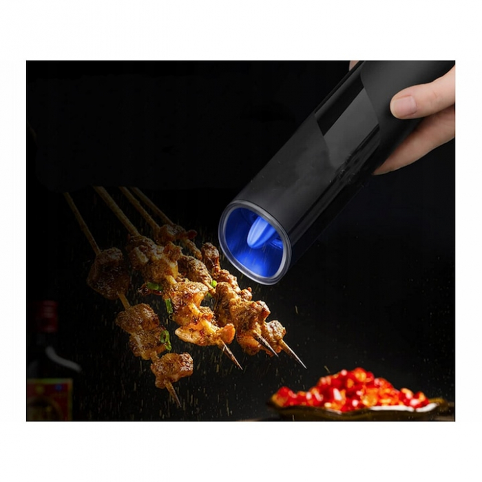 Rasnita Electrica VarioShop® Cu Inductie Gravitationala Pentru Condimente, Indicator LED, Grosime Reglabila, Negru [15]