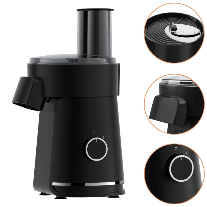 Razatoare electrica VarioShop®, pentru legume si branzeturi tari, 200W, 5 discuri inox, picioare antiderapante, blocare capac, feliere, razuire si julienne [11]