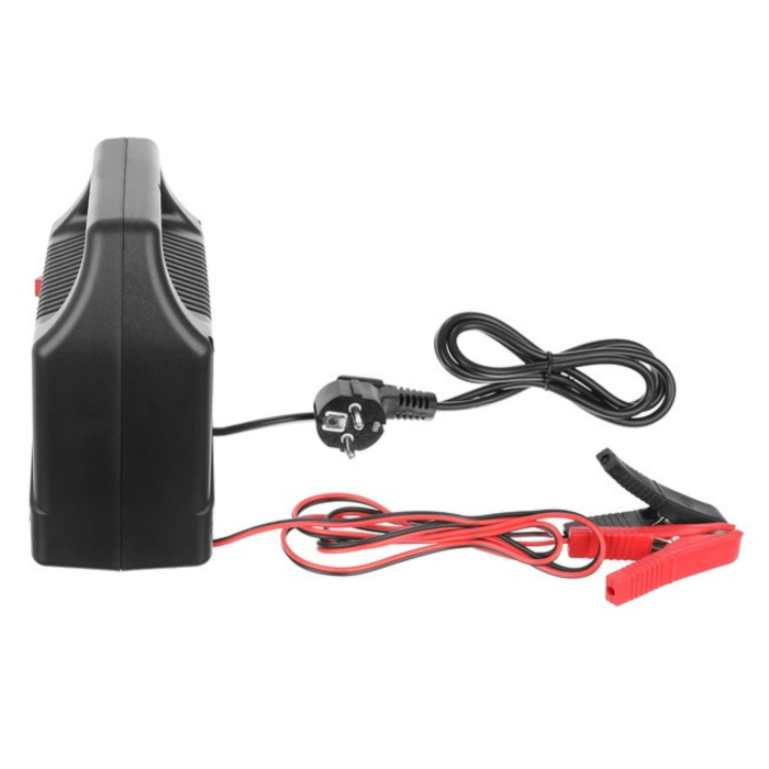 Redresor baterie auto VarioShop®, 12V 6A / 6V-12V, incarcator universal pentru baterii auto si moto 20–65Ah, cu indicator LED nivel incarcare, transformator, portabil, compact [7]